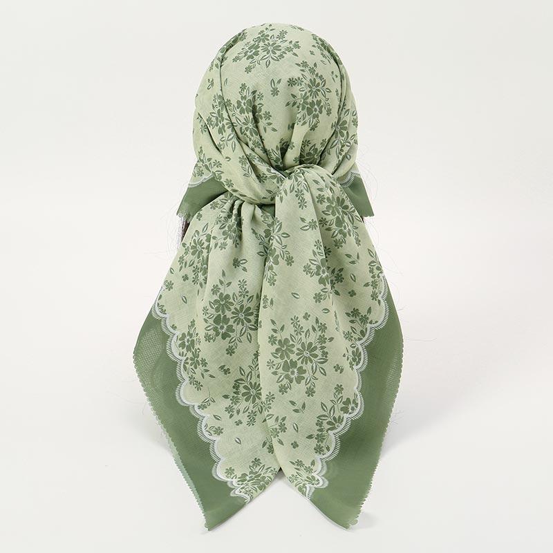 

Новая Мода 110X110СМ Принт Квадратный Шарф для Женщин Мусульманская Повязка Хиджаб Леди Бандана Вечерние Аксессуары Шарф Повязка на Голову