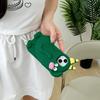 For iPhone 15 Silicone Case Cute Cucumber Sprite Design Shockproof Phone Back Cover