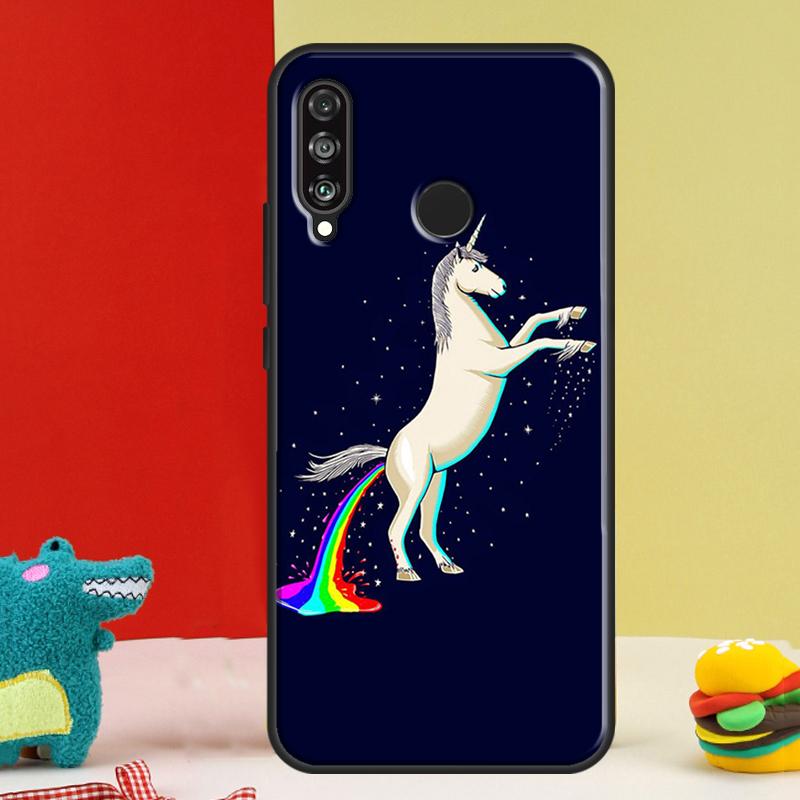 Cute Rainbow Unicorn For Huawei Nova 5T 9 10 SE 12i 12s 11i Y91 Y90 Y60 Y70 Y72 Y61 P60 P30 Pro P20 P40 Lite Case