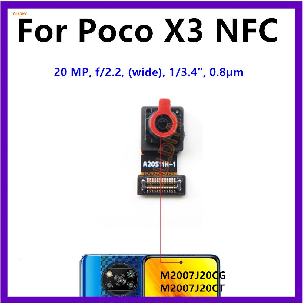 Front Rear Camera For Xiaomi Poco X3 Pro NFC GT Facing Frontal View Selfie Backside Flex Small Back Camera Module Parts Macro