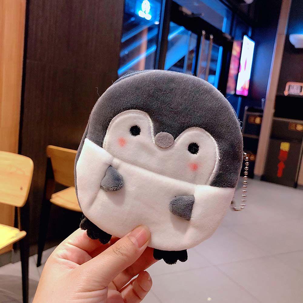 Casual Ladies Gift Key bag With keychain Penguin Mini Wallet Coin bag Earphone Bag Coin purse