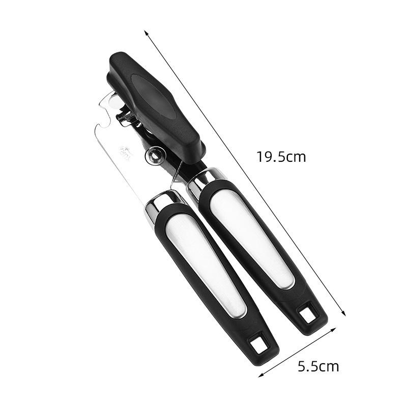 Ouvre-boîte Manuel en Acier Inoxydable Outil Multifonction Robuste pour Boîtes et Bouteilles
