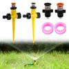 0~360° Rotatable Scattering Sprayer 1/2" Male Thread Nozzle Adjustable Ground Inserted Sprinkler Garden Lawn Irrigation 5/10Pcs
