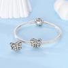 Genuine Charm Copper Exquisite Hollowed-Out Butterfly Bead Fits Charm Plata Bracelet For Women Jewellery Crafting Gift