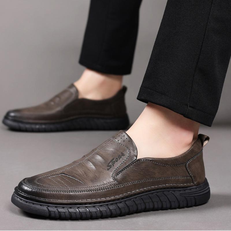 Men Casual Formal Business Shoes Fashion Men's Loafers Leather Flats Classics Driving Shoes Platform Footwear Shoes