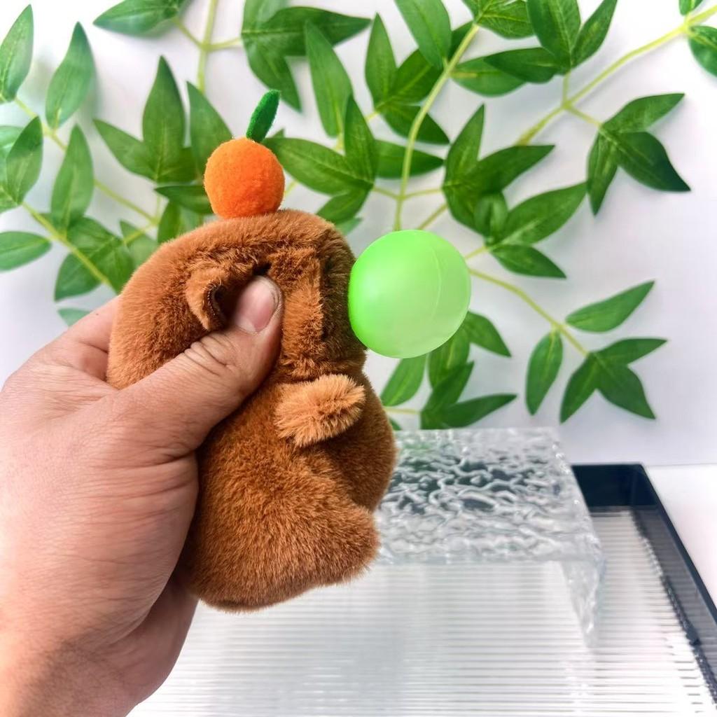 Bubble Capybara Colorful Plush Keychain Stuffed Animal Doll Decoration Pendant