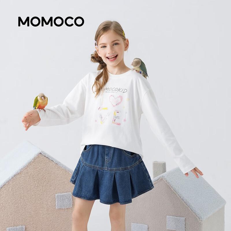 MOMOCO Girls' Long-Sleeve Cotton T-Shirt