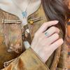 Gourd Contemporary Copper Design Adjustable Ring For Women Ideal For Attire Fashionable