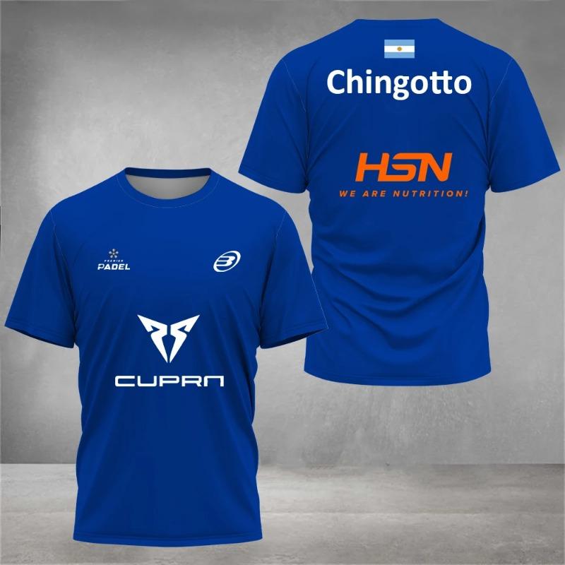 Nueva Camiseta Deportiva de Pádel Transpirable de Manga Corta Colección Fitness Ropa de Pádel Verano Secado Rápido Manga Corta Top Masculino Street
