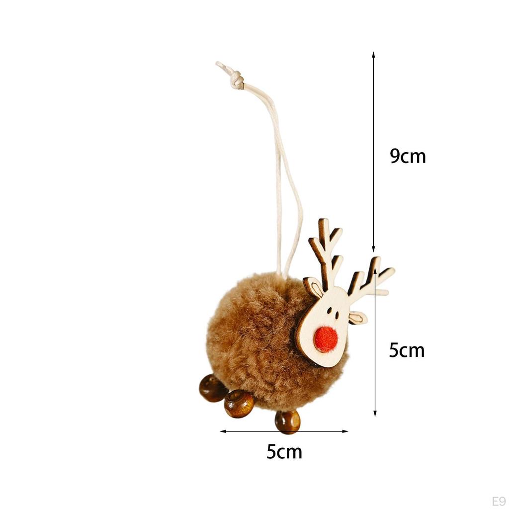 Christmas Figurines Decoration Elk Deer Doll for Year's Garden