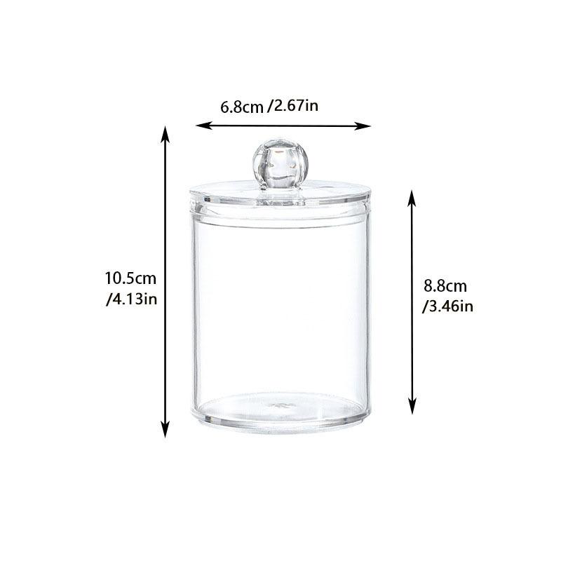 Cosmetic Cotton Ball Desktop Organizer Round Cotton Swab Toothpick Organizer Desktop Organizer