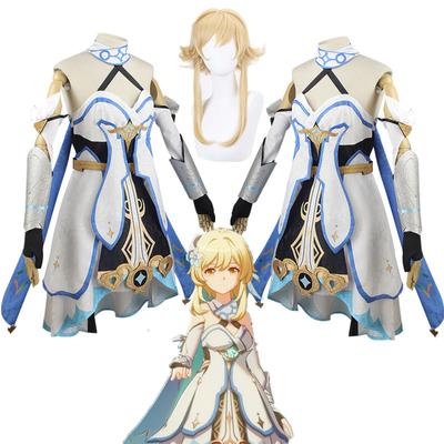   Lumine Costume Cosplay Rochie Costum Uniforme Halloween Carnaval Partide Haine Joc Joc de Rol Tinuta Femei