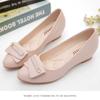 Small Single Shoes, High-quality Soft Leather, Spring and Autumn Slope Heels, Women's Fashion Versatile Work Women's Shoes, Soft Soles, Flat Soles,