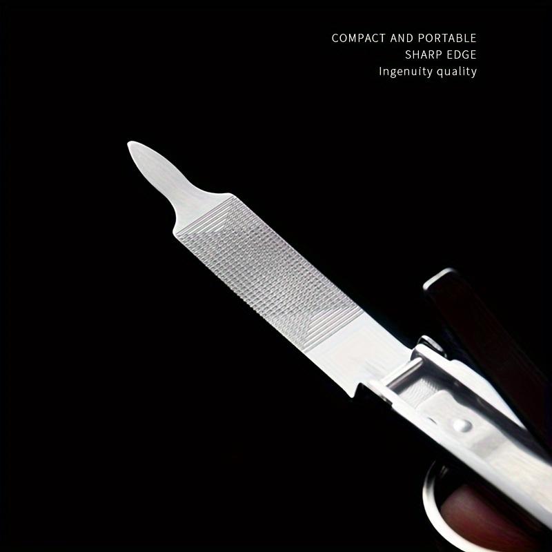 1pc Foldable Ultra-Thin Portable Stainless Steel Nail Toe Cutter, Trimmer Scissor Manicure Pedicure Tool Fingernail Clipper