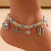 JYL Bracelet Anklet Bohemian Starfish Shell Beach Design Attracts Oceanic Blessings