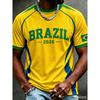 Morocco Flag Print Football Jersey Summer Customizable Name Number O-neck Short-sleeved  Women Kids Soccer T-shirt