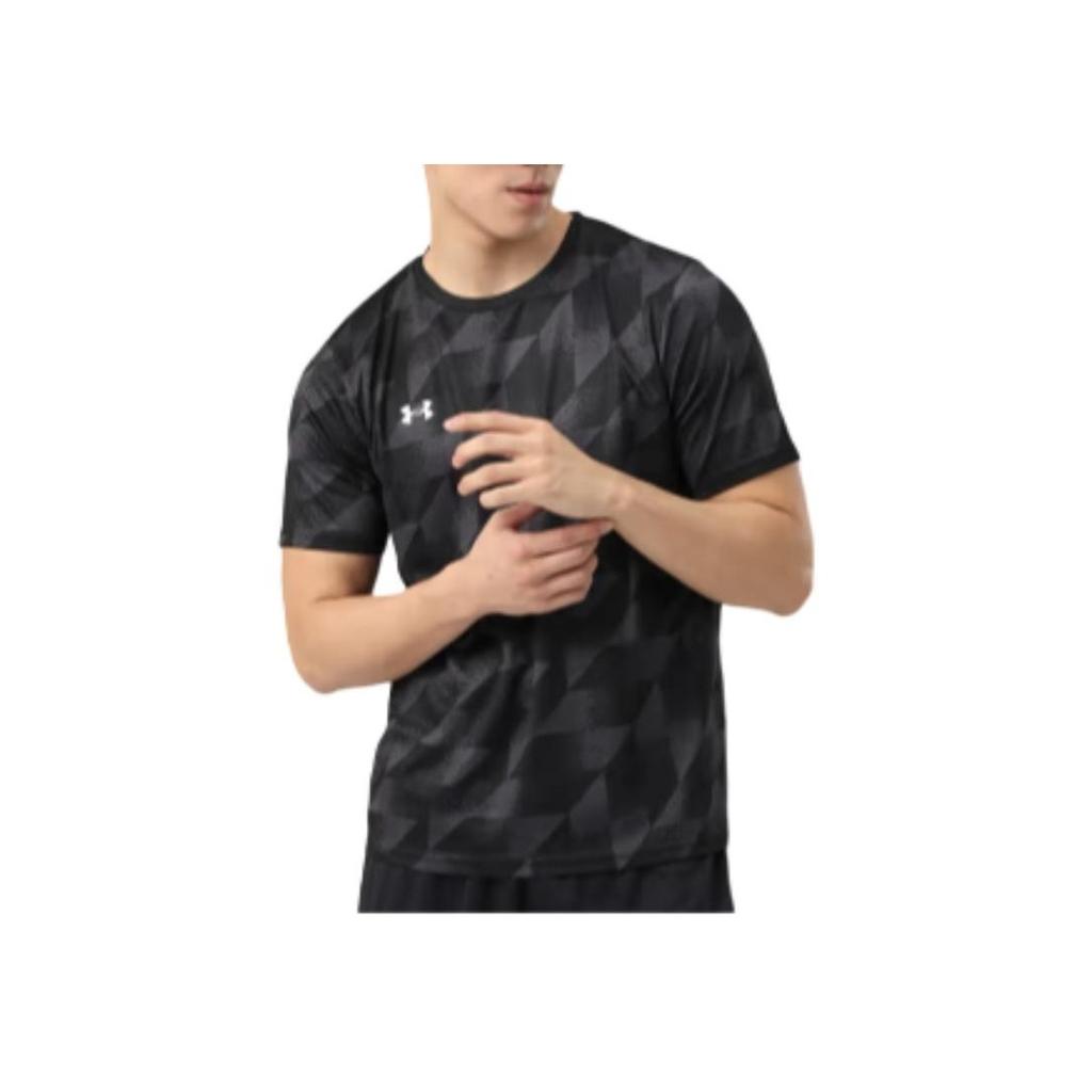 Under Armour Quick-Dry Outdoor Running Indoor Fitness Short Sleeve T-Shirt Unisex Tops Black 25500521-001
