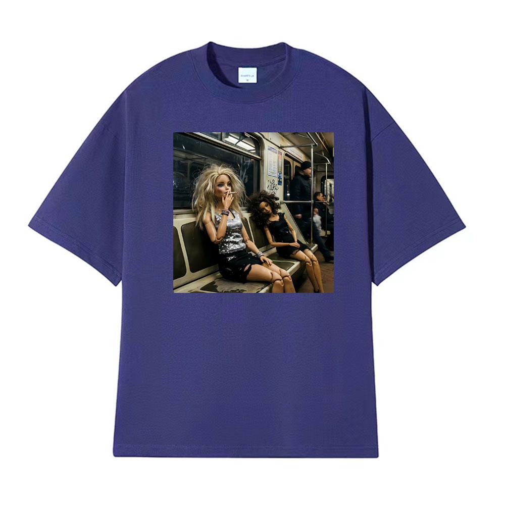 Doll Party Meme Graphic Meme T Shirts Unisex Women Short Sleeve Casual Gothic High Street Tshirt Fashion Retro 100 Cotton T Shirt