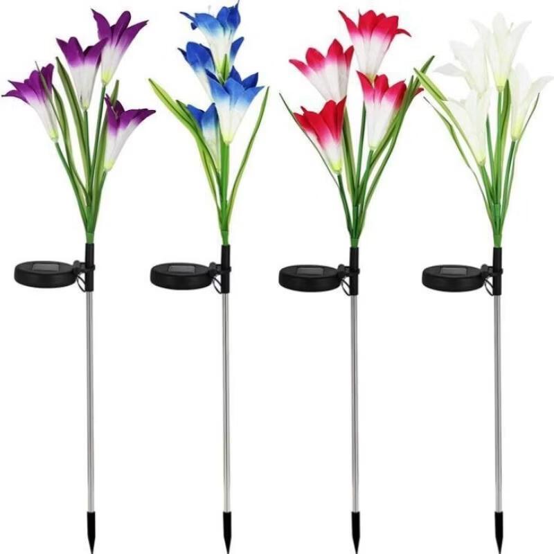Nufeng Solar Outdoor Lily Flower Garden Lights