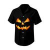 Men's Casual Short Sleeve Halloween Print Shirt for Everyday Wear