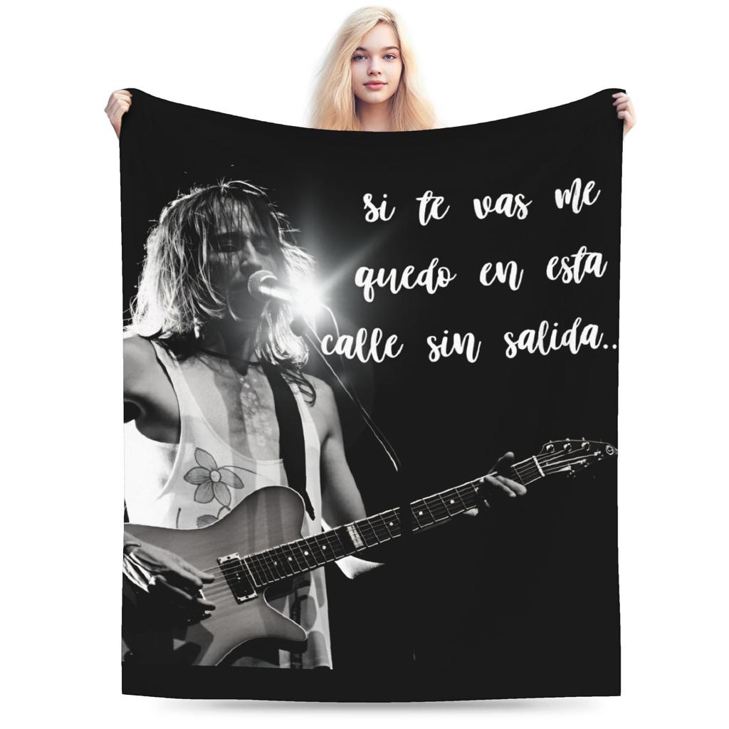 Extremoduro Spanish Rock Band Blanket Quality Soft Bedding Throws Autumn Students Couch Chair Sofa Bed Aesthetic Bedspread