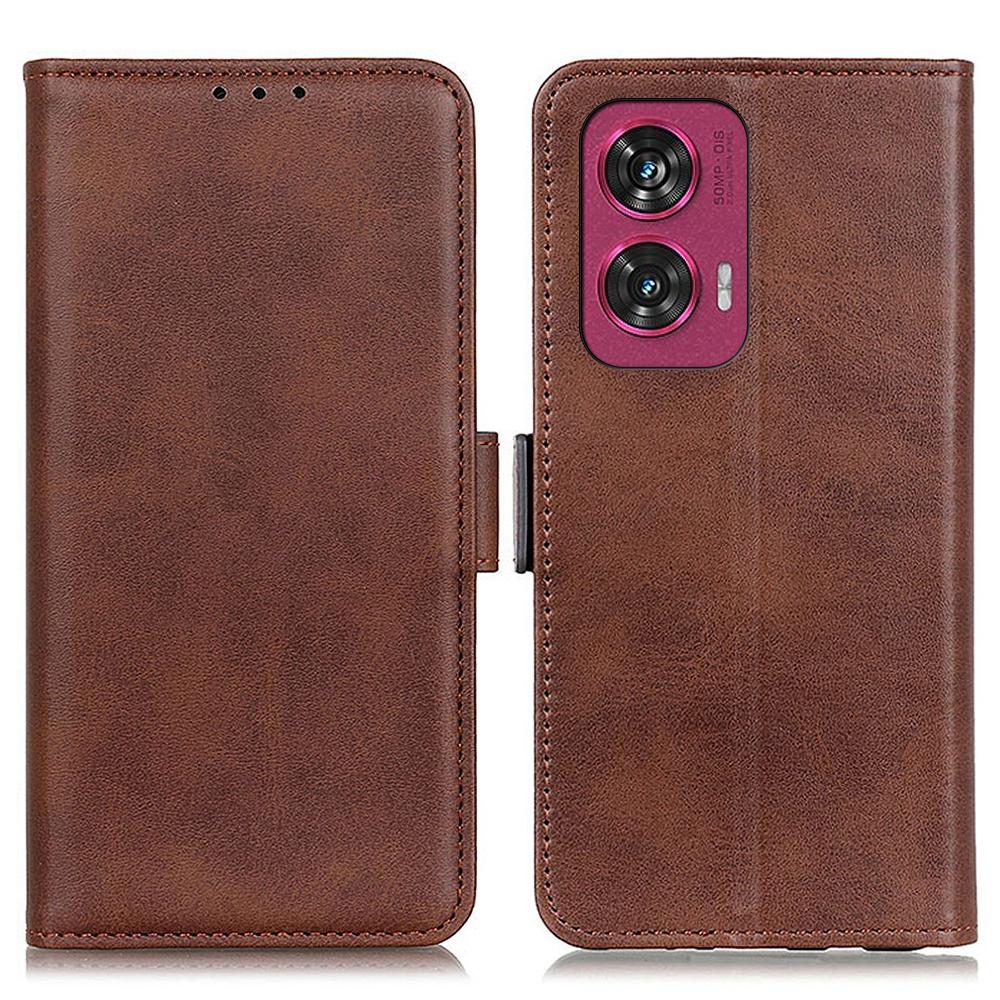 For Motorola Edge 50 Fusion 5G Wallet Case Side Magnetic Clasp Leather Phone Cover