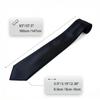 (Shlax & Wing) Shlax & Wing Men's Plain Black Suit Tie Business Long Narrow 6cm