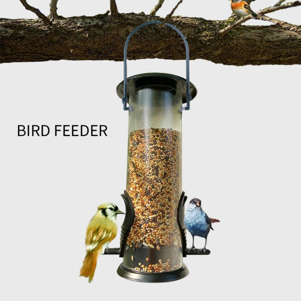 

1pc Garden Outdoor Hanging Multiple Holes Pet Bird Feeder Pet Food Dispenser Flying Animals