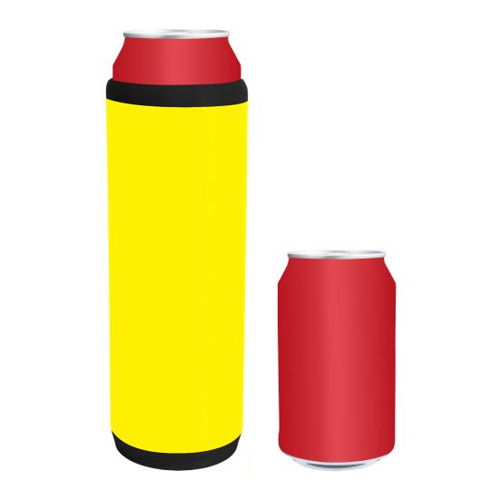 Dual Can Holder for Beer Soda Insulated PLA Can Cooler with Ergonomic Grip Quick Reload Outdoor Event Accessory