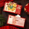 4pcs Cartoon New Year Money Envelope Paper Craft Mixed Pattern Lucky Money Bag Traditional Blessing 2026 Horse Year Red Pockets