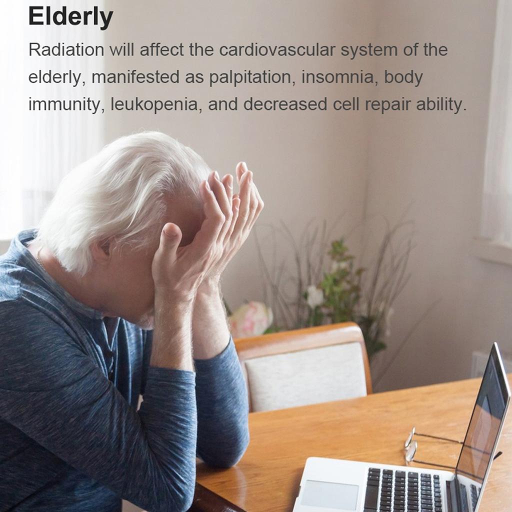 Handheld Portable Electromagnetic Radiation Detector Household Laboratory Hospital Multi-function Temperature Humidity Tester Digital Color Display Ra