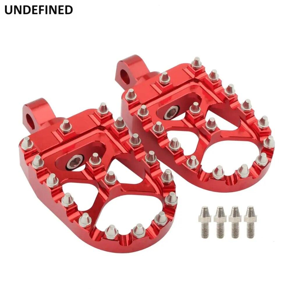 Motorcycle Wide Foot Pegs MX Rotating Bobber Style Footrest For Harley Sportster Iron 883 XL Dyna Fatboy Wide Glide Street Bob