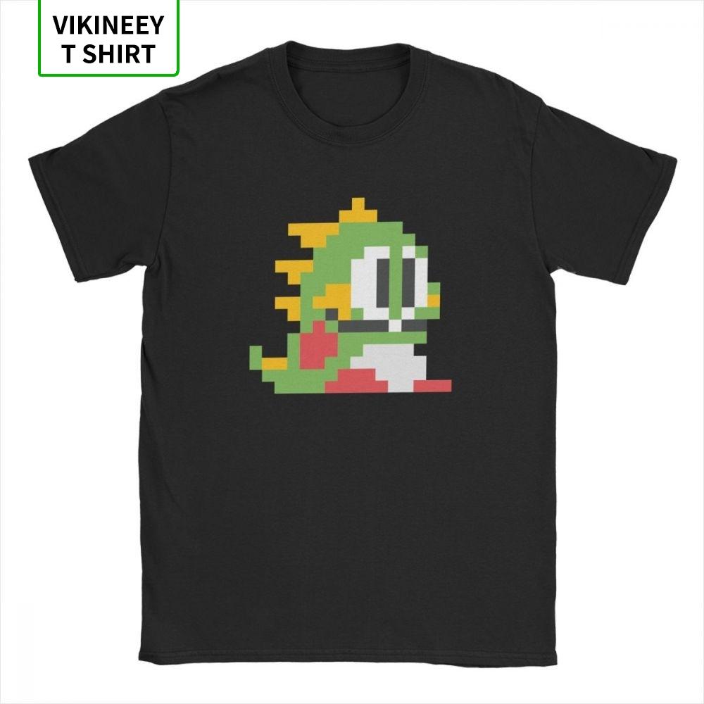 

Bubble Bobble Men T Shirt Japanese Video Game Cute Kawaii Gamer Awesome Tee Shirt Short Sleeve T-Shirts Cotton Fabric Gift Idea 5XL різнокольоровий