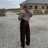 Lapel Faux Woolen Short Coat Women's Long Sleeved Zipper Jacket Commut Fashion Simple Versatile Solid Color Jackets 2026 New Spring