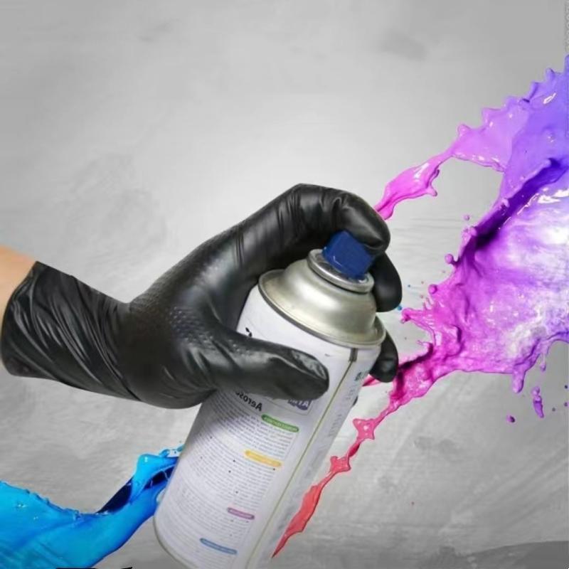 Multi-purpose Nitrile Gloves Mechanic Industrial Waterproof Safety Work Gloves 8.0g Diamond Non-slip Mechanics Repair Gloves