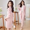 Luxury Pink Women's Suit: Professional Formal Wear for Broadcasting, Hosting, Art Exams, and Work