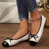 Women's Flats French Square Head Single Shoes Soft Ballet Flat Shoes Slip On Loafers Casual Leather Single Shoe Zapatos De Mujer