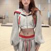 Women's American Spicy Girl Hoodie & Wide-Leg Pants Set - Autumn Sportswear