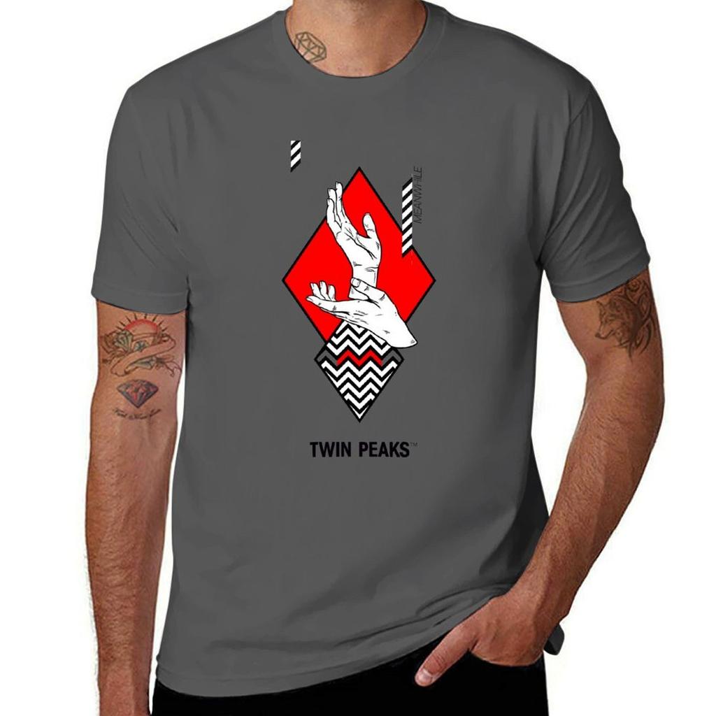 Meanwhile. Twin Peaks. T-Shirt T Shirts Cotton 100% Man T Shirts Graphic T-Shirt