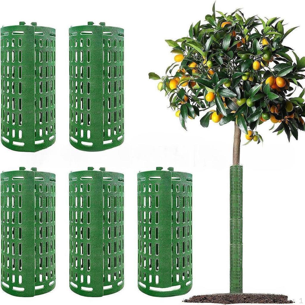 5 Pack Expandable Tree Trunk Protectors, Outdoor Protection for Garden, Porch, Lawn, Winter