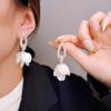 Korean Version Exaggerated Unique Personality High Sense Light Luxury Flower Large Earrings Women'S Fashion Foreign Style Versatile Earrings Earrings