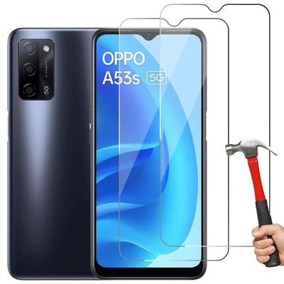 Tempered Glass for OPPO A53s 5G - E.F.CONNECTION - Easy Installation - Anti-scratch - Pack of 2