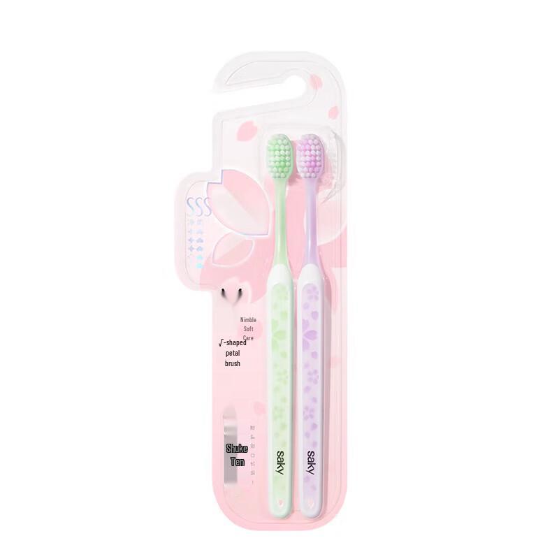 

Shuke SSS Sakura Gentle Toothbrush 2-Pack
