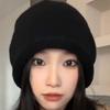 Face Showing Small Pile Hat Autumn and Winter Women's New Woolen Hat Korean Style Fashion Versatile Drawstring Style Cold Hat
