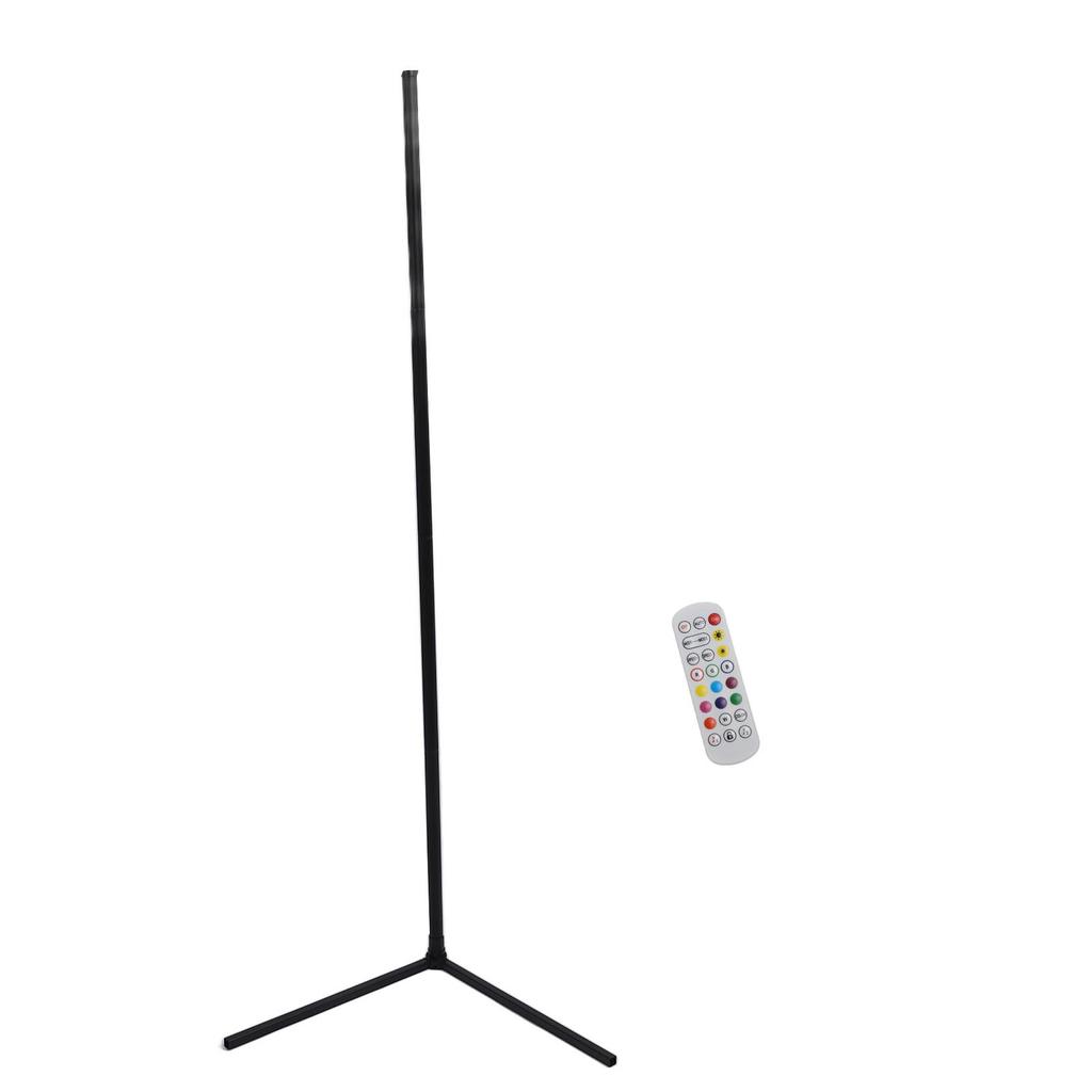 Corner Floor Lamp Dimmable RGB Color Changing Music Sync Modern LED Standing Lamp with Remote