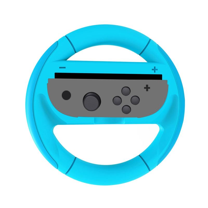 Racing Game Controller Steering Wheel For Nintendo Switch 2 Professional For Joy-Con Handles Blue