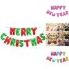 Extra Large Merry Christmas Balloons And Happy New Year Banner For Home Decoration