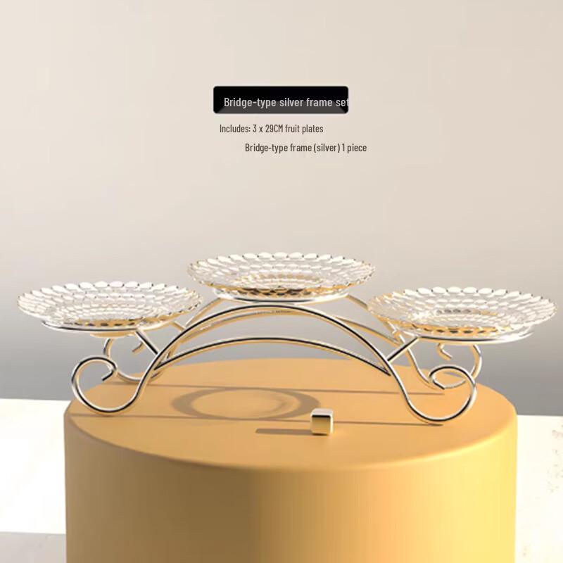Nordic Light Luxury Multi-Tier Glass Dessert & Fruit Stand