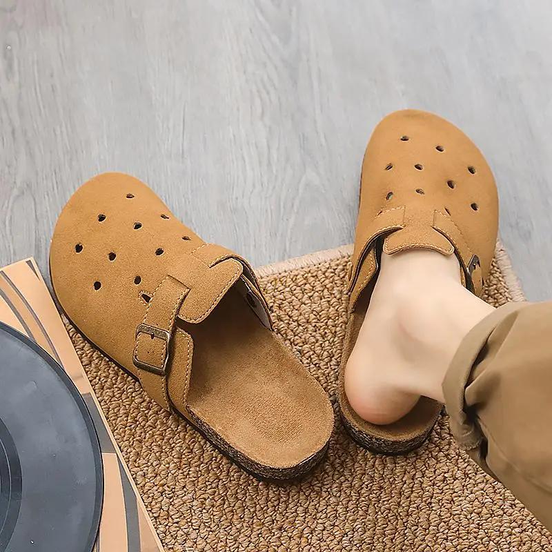 Fashion Beach Hole Slides Sabot Eva Rubber Men's Shoe Soft 2025 Fashion Trend Fun Casual Designer Luxury Clappers Adult Y2k Male Slipper