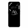 Nothing Phone 2A Luminous Hole TPU Soft Black Case with Simple Line Design